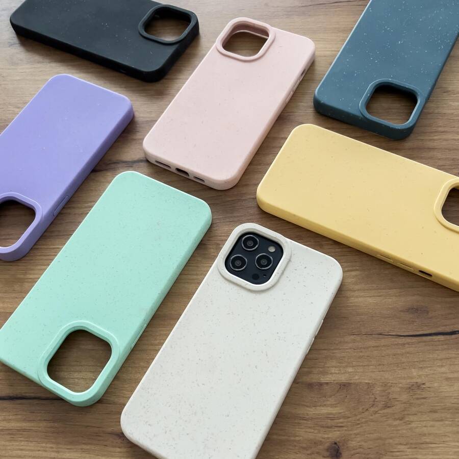 Eco Case etui do iPhone 13 Pro silikonowy pokrowiec obudowa do telefonu żółty