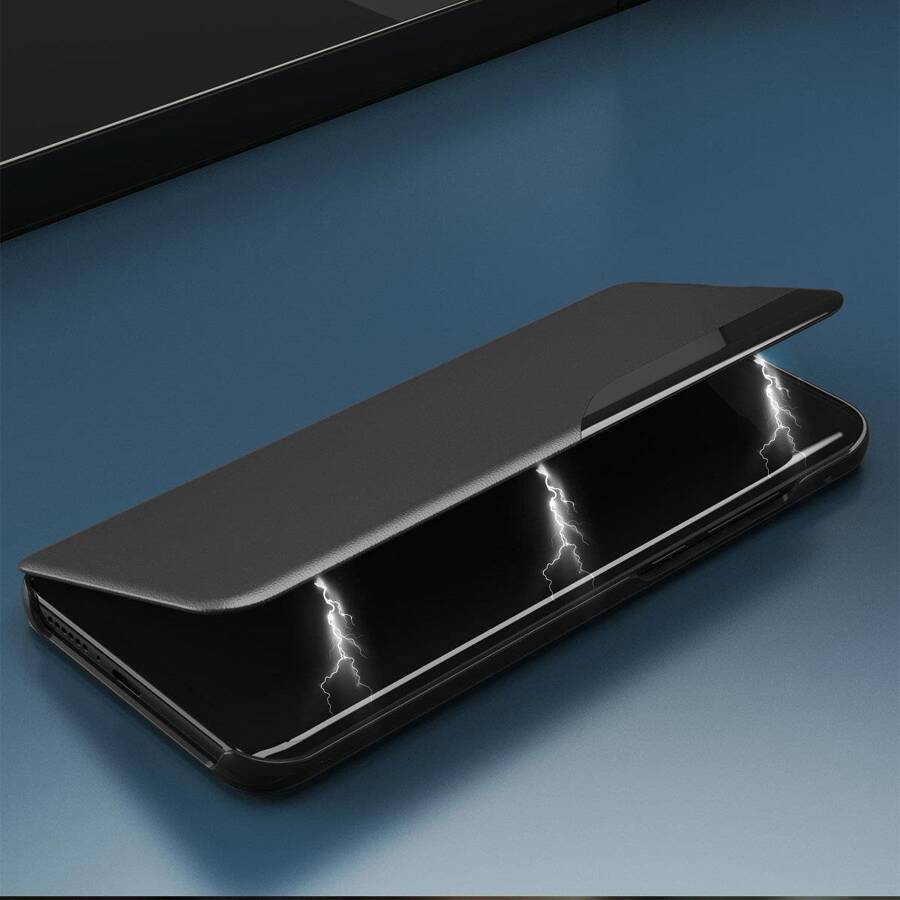 Eco Leather View Case elegancki futerał etui z klapką i funkcją podstawki Samsung Galaxy A33 5G czarny