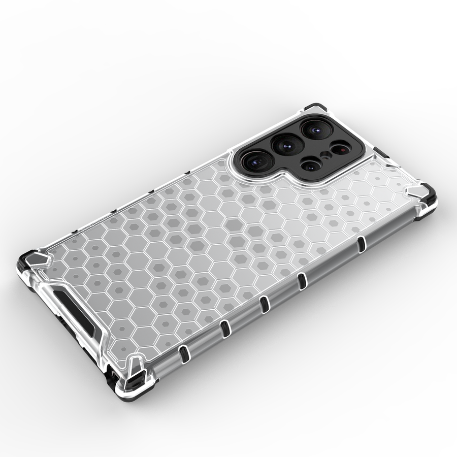 Honeycomb etui do Samsung Galaxy S23 Ultra pancerny hybrydowy pokrowiec czarne