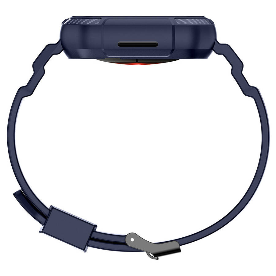 Kingxbar CYF106 2w1 pancerne etui Apple Watch SE, 8, 7, 6, 5, 4, 3, 2, 1 (41, 40, 38 mm) z paskiem niebieskie