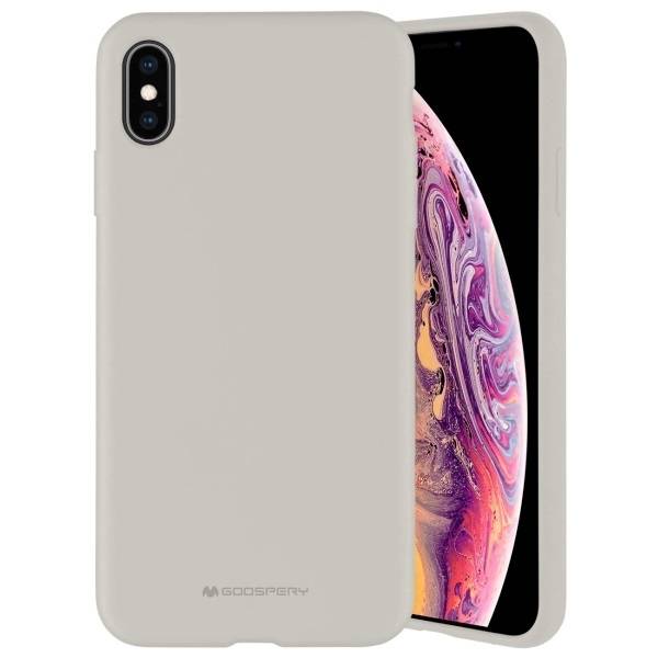 Mercury Silicone iPhone Xs Max beżowy /stone