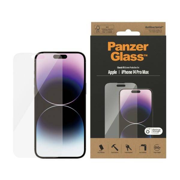 PanzerGlass Classic Fit iPhone 14 Pro Max 6,7" Screen Protection Antibacterial 2770