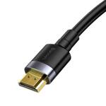 Baseus Cafule kabel przewód HDMI 2.0 4K 60 Hz 3D 18 Gbps 2 m czarny (CADKLF-F01)