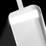 Dudao power bank 30000 mAh 3x USB z lampką LED biały (K8s+ white)