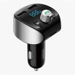 Joyroom transmiter FM Bluetooth 5.0 MP3 micro SD ładowarka samochodowa 2x USB 18 W 3 A Quick Charge 3.0 czarny (JR-CL02)