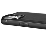 iCarer Leather Oil Wax etui pokryte naturalną skórą do iPhone 14 (kompatybilne z MagSafe) czarny (WMI14220717-BK)